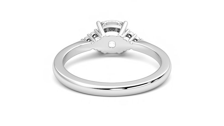 Taylor & Hart Divinity Cushion Engagement Ring 360 degree image 15