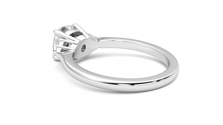 Taylor & Hart Divinity Cushion Engagement Ring 360 degree image 18