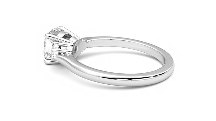 Taylor & Hart Divinity Cushion Engagement Ring 360 degree image 19