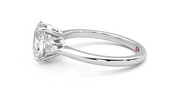 Taylor & Hart Divinity Oval Engagement Ring 360 degree image 20