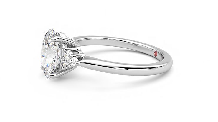 Taylor & Hart Divinity Oval Engagement Ring 360 degree image 21