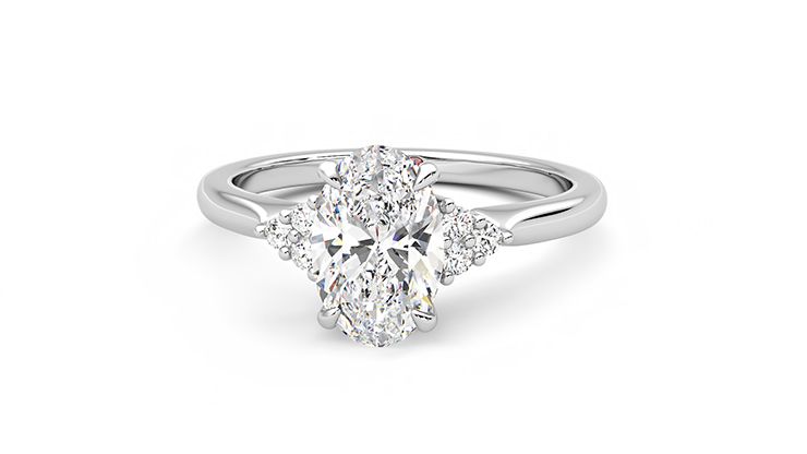 Taylor & Hart Divinity Oval Engagement Ring 360 degree image 27
