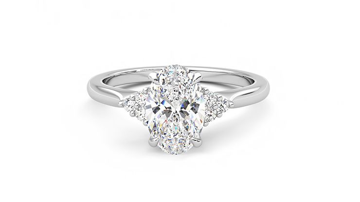 Taylor & Hart Divinity Oval Engagement Ring 360 degree image 28