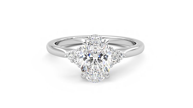 Taylor & Hart Divinity Oval Engagement Ring 360 degree image 29