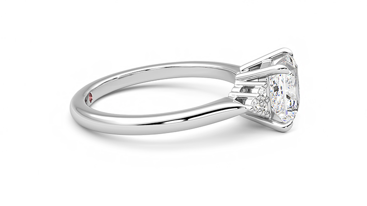 Taylor & Hart Divinity Princess Engagement Ring 360 degree image 9