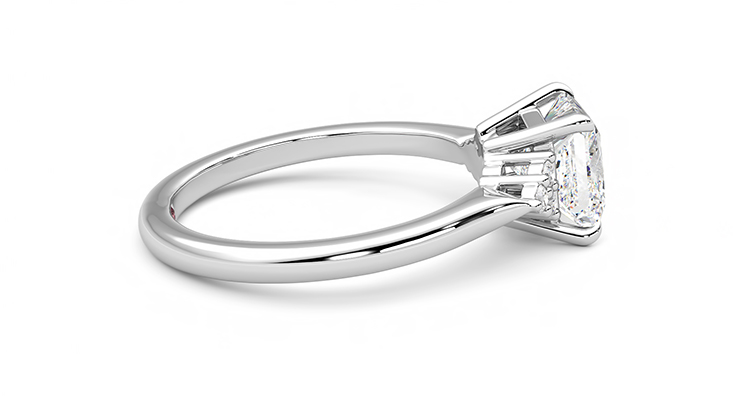 Taylor & Hart Divinity Princess Engagement Ring 360 degree image 10