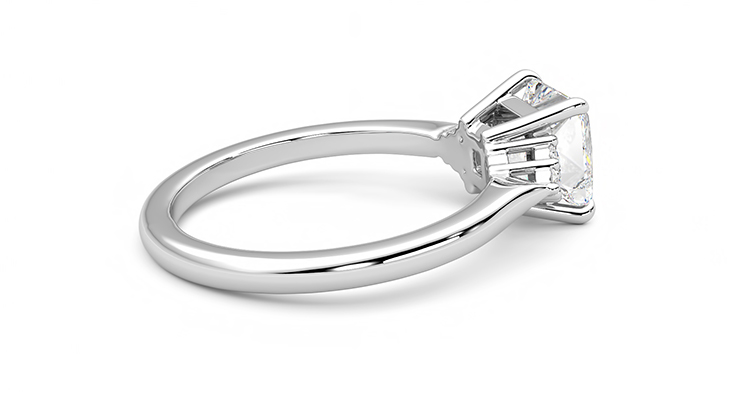 Taylor & Hart Divinity Princess Engagement Ring 360 degree image 11