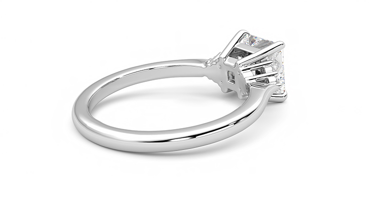 Taylor & Hart Divinity Princess Engagement Ring 360 degree image 12
