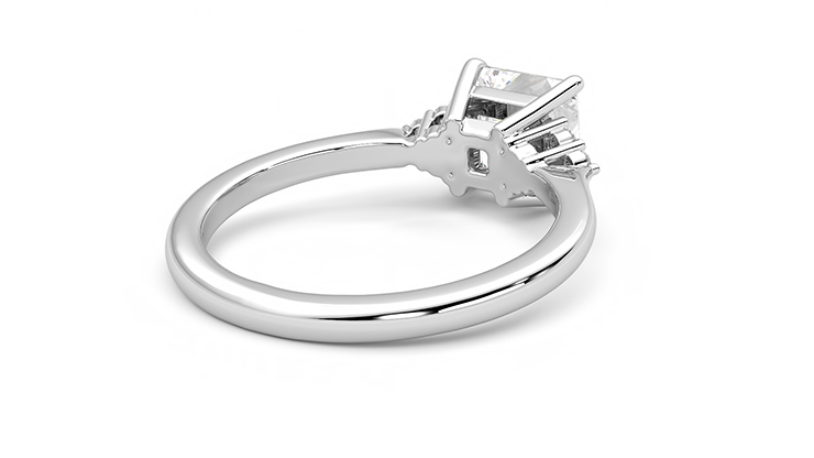 Taylor & Hart Divinity Princess Engagement Ring 360 degree image 13