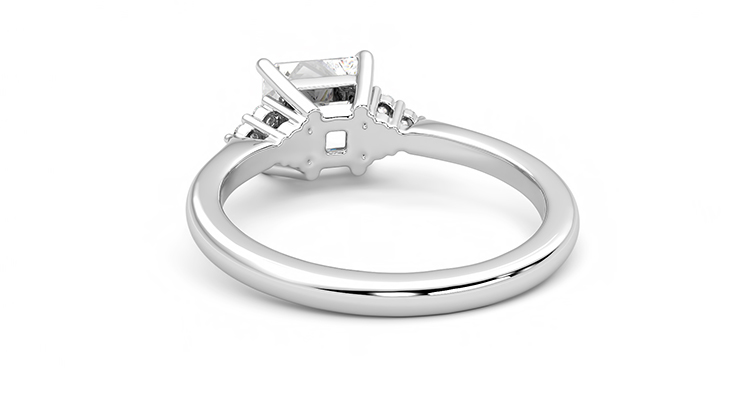 Taylor & Hart Divinity Princess Engagement Ring 360 degree image 16