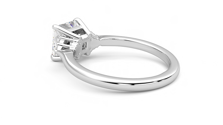 Taylor & Hart Divinity Princess Engagement Ring 360 degree image 18