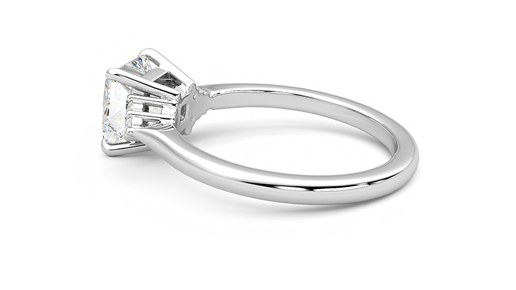 Taylor & Hart Divinity Princess Engagement Ring 360 degree image 19