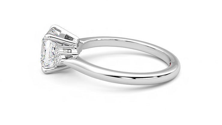 Taylor & Hart Divinity Princess Engagement Ring 360 degree image 20