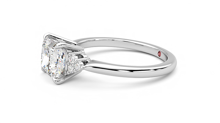 Taylor & Hart Divinity Princess Engagement Ring 360 degree image 22