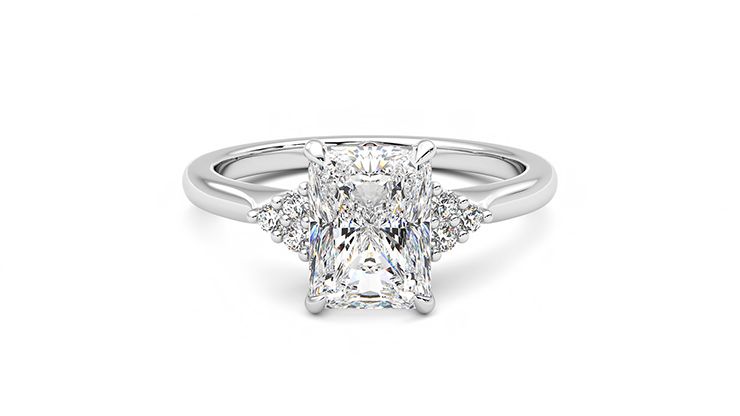 Taylor & Hart Divinity Radiant Engagement Ring 360 degree image 0