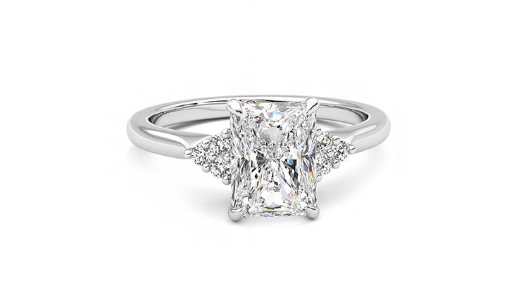 Taylor & Hart Divinity Radiant Engagement Ring 360 degree image 2
