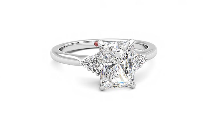 Taylor & Hart Divinity Radiant Engagement Ring 360 degree image 3