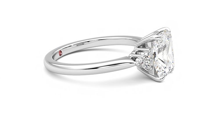 Taylor & Hart Divinity Radiant Engagement Ring 360 degree image 8