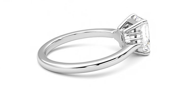 Taylor & Hart Divinity Radiant Engagement Ring 360 degree image 11