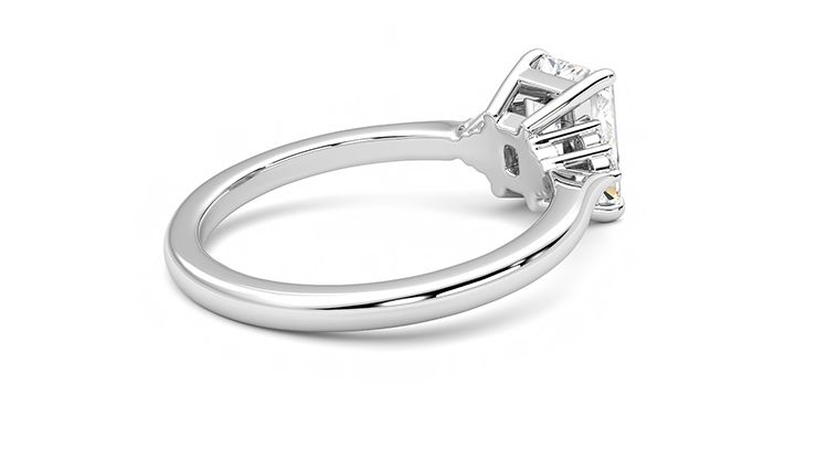 Taylor & Hart Divinity Radiant Engagement Ring 360 degree image 12
