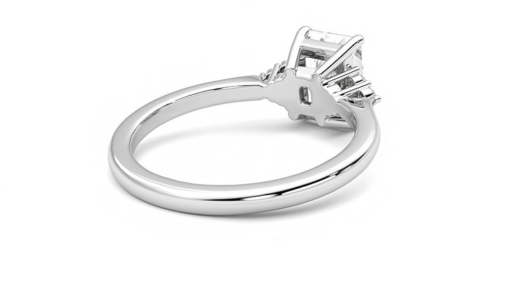 Taylor & Hart Divinity Radiant Engagement Ring 360 degree image 13