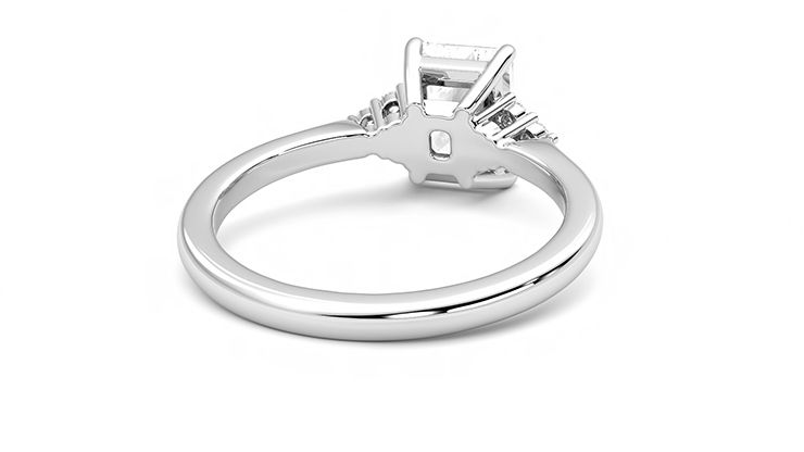Taylor & Hart Divinity Radiant Engagement Ring 360 degree image 14