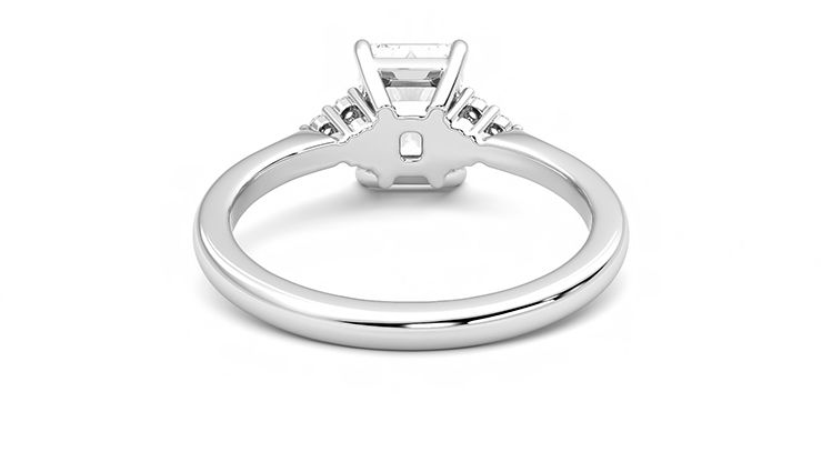 Taylor & Hart Divinity Radiant Engagement Ring 360 degree image 15
