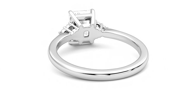 Taylor & Hart Divinity Radiant Engagement Ring 360 degree image 16