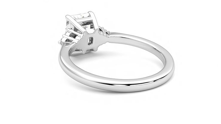 Taylor & Hart Divinity Radiant Engagement Ring 360 degree image 17
