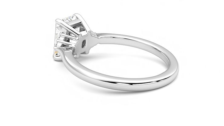 Taylor & Hart Divinity Radiant Engagement Ring 360 degree image 18