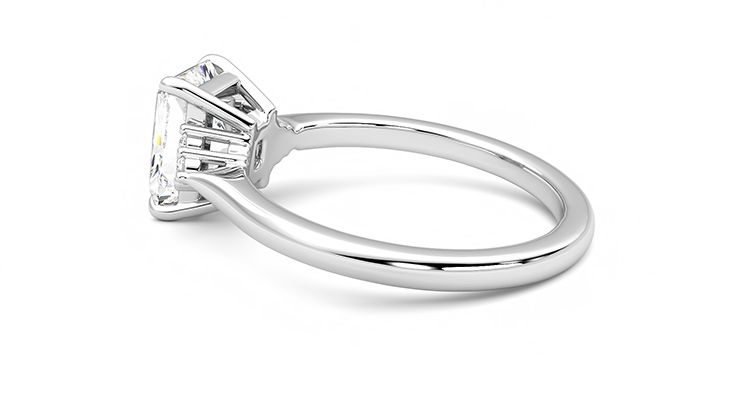 Taylor & Hart Divinity Radiant Engagement Ring 360 degree image 19