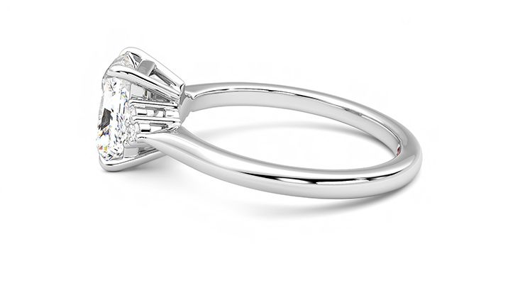 Taylor & Hart Divinity Radiant Engagement Ring 360 degree image 20