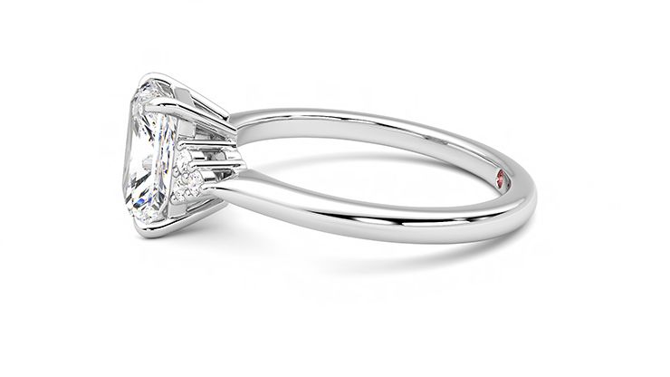 Taylor & Hart Divinity Radiant Engagement Ring 360 degree image 21
