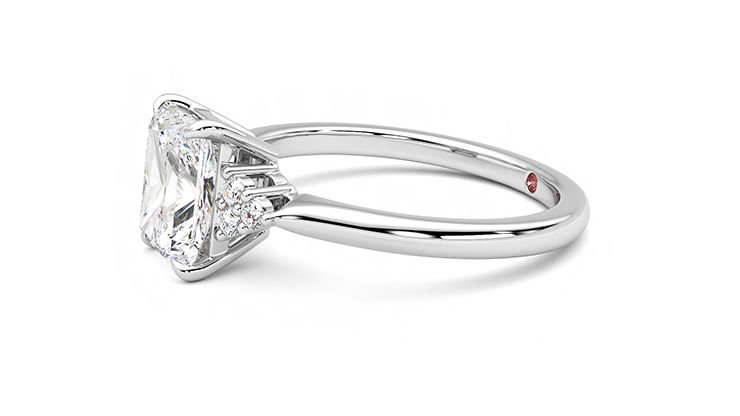 Taylor & Hart Divinity Radiant Engagement Ring 360 degree image 22