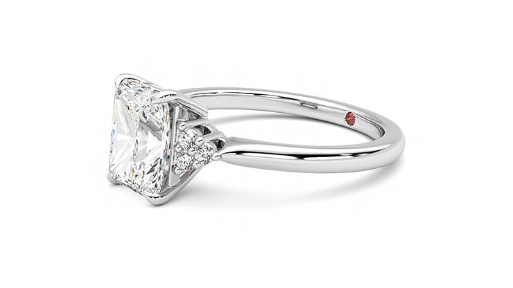 Taylor & Hart Divinity Radiant Engagement Ring 360 degree image 23
