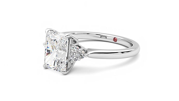 Taylor & Hart Divinity Radiant Engagement Ring 360 degree image 24