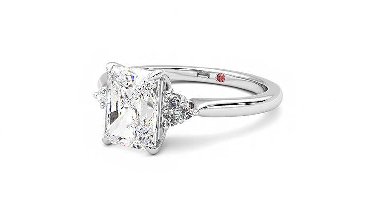 Taylor & Hart Divinity Radiant Engagement Ring 360 degree image 25