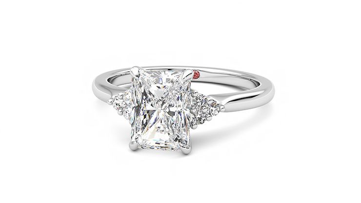 Taylor & Hart Divinity Radiant Engagement Ring 360 degree image 27