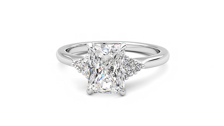 Taylor & Hart Divinity Radiant Engagement Ring 360 degree image 28