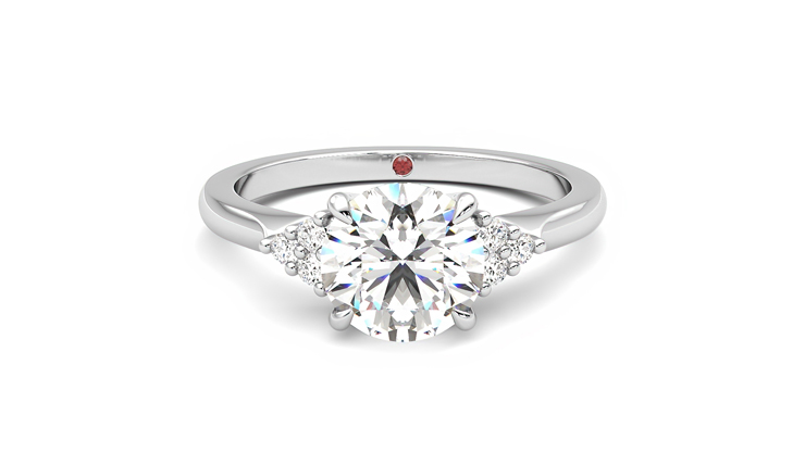 Taylor & Hart Divinity Round Engagement Ring 360 degree image 0