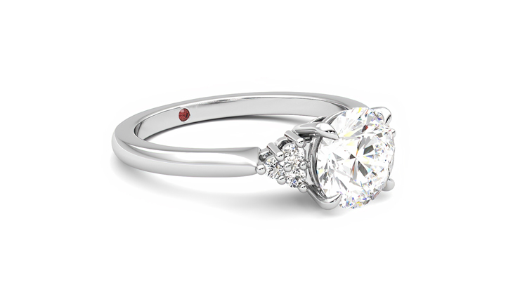 Taylor & Hart Divinity Round Engagement Ring 360 degree image 6