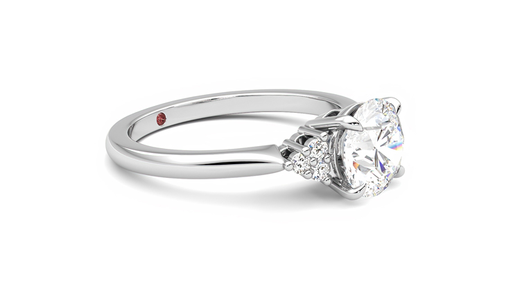Taylor & Hart Divinity Round Engagement Ring 360 degree image 7