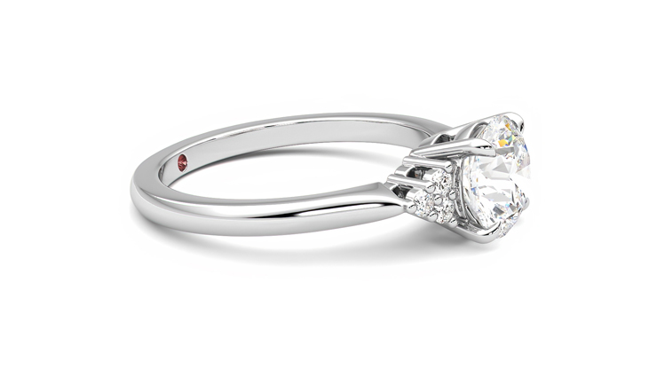 Taylor & Hart Divinity Round Engagement Ring 360 degree image 8