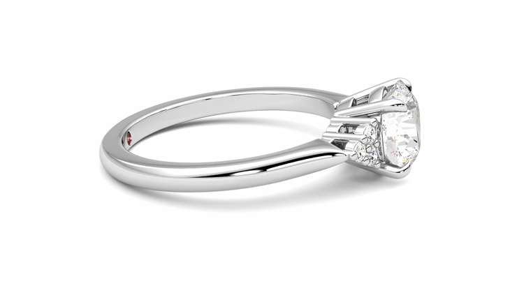Taylor & Hart Divinity Round Engagement Ring 360 degree image 9