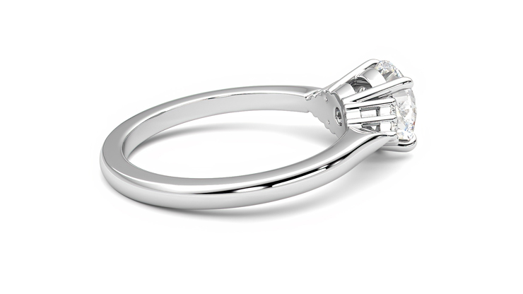 Taylor & Hart Divinity Round Engagement Ring 360 degree image 11
