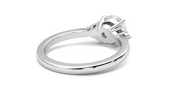 Taylor & Hart Divinity Round Engagement Ring 360 degree image 13