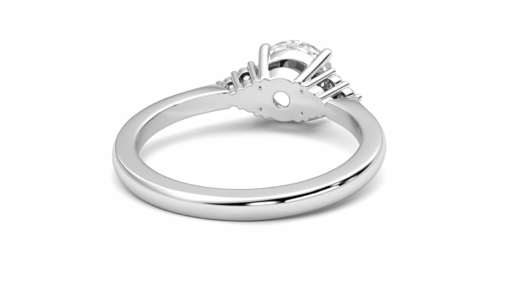 Taylor & Hart Divinity Round Engagement Ring 360 degree image 14