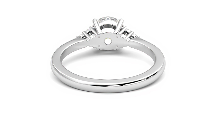 Taylor & Hart Divinity Round Engagement Ring 360 degree image 15