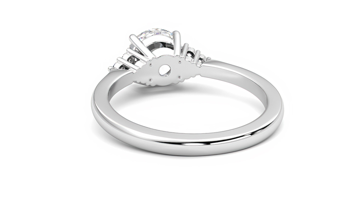Taylor & Hart Divinity Round Engagement Ring 360 degree image 16