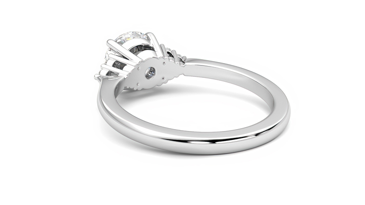 Taylor & Hart Divinity Round Engagement Ring 360 degree image 17